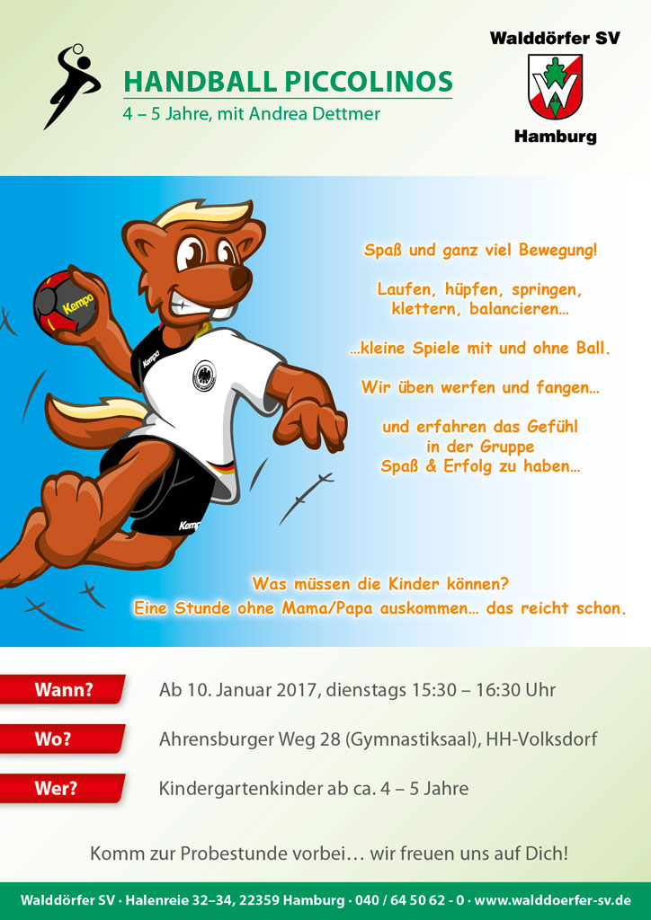 Plakat Handball Piccolinos web